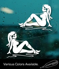 Twilek Mudflap  (PAIR) Girl STICKER VINYL DECAL TRUCKER STAR WARS DANCER 