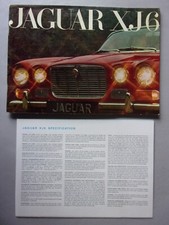 JAGUAR XJ6 orig 1968 Prestige 48pp Sales Brochure + Specs - S1 2.8 4.2 Litre