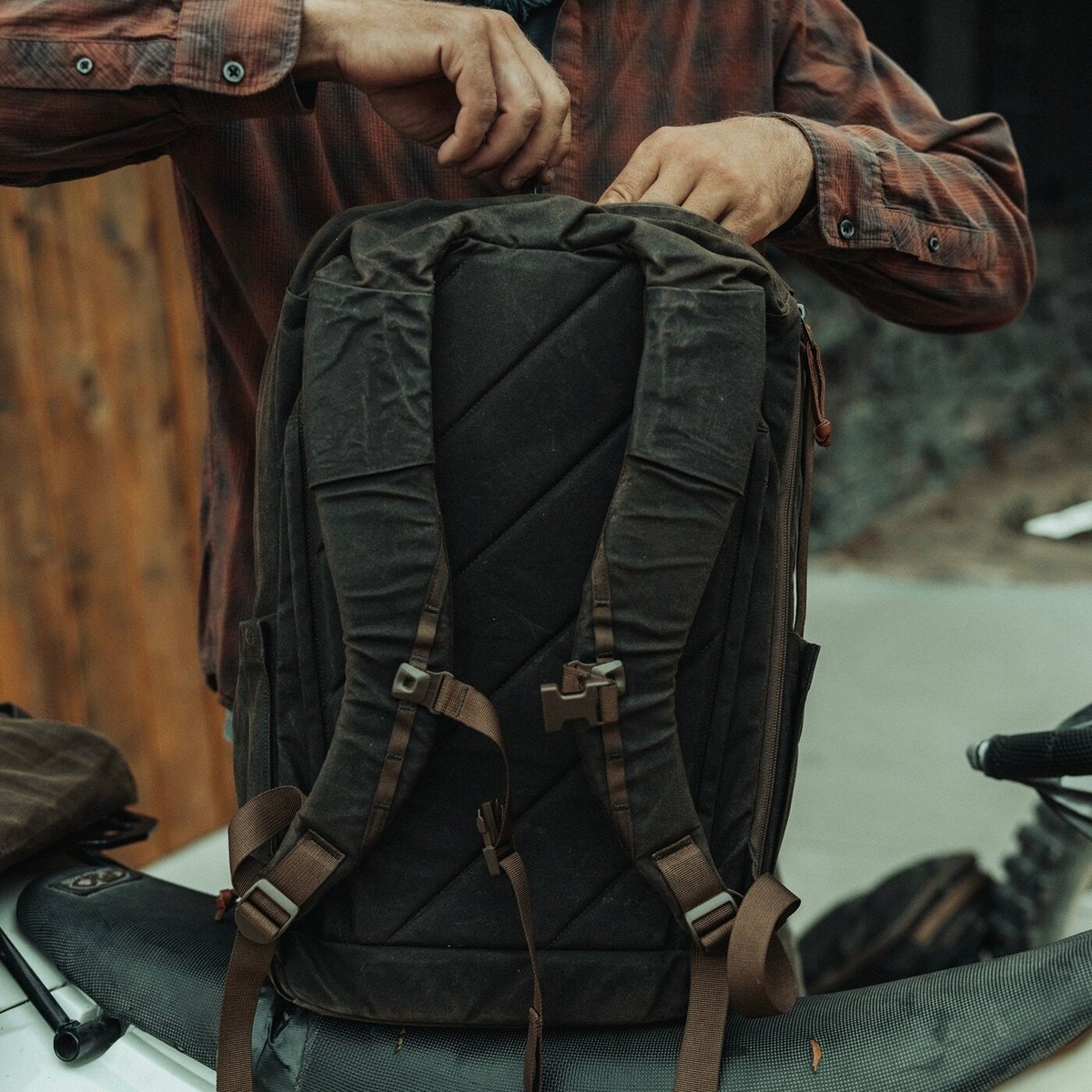 EVERGOODS x Carryology CIVIC TRAVEL BAG 26L GRIFFIN EDITION Waxed