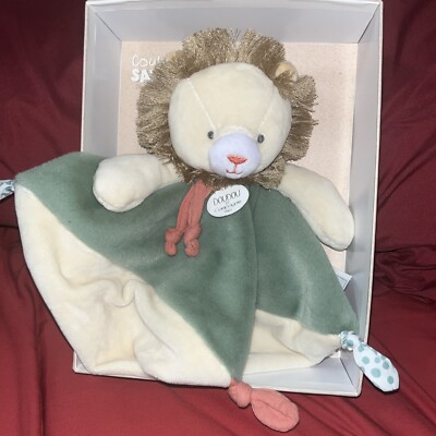 Doudou et Compagnie Paris Couleurs Savane Lion Baby Security Blanket Lovey NEW