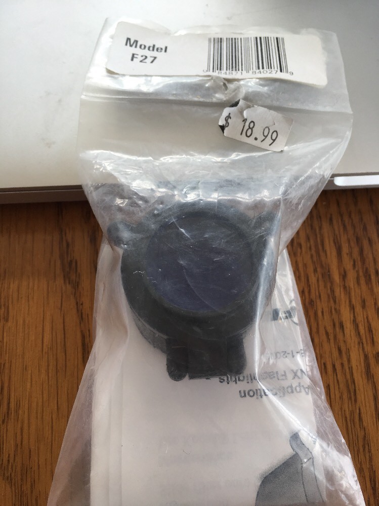 Surefire F27 Blue Tip Off Filter assembly for 6P, 6R, 6Z, 7Z, 9P