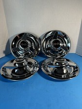 4 3 Bar Swept Spinners Center Caps For Chevy Rally Wheels 7 Black Flags Logo 4 3 Bar Swept Spinners Center Caps For Chevy Rally Wheels 7 Black Flags Logo