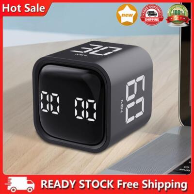Productivity Cube Timer Mute Vibrate and Adjustable Sound Alert Countdown Timer 