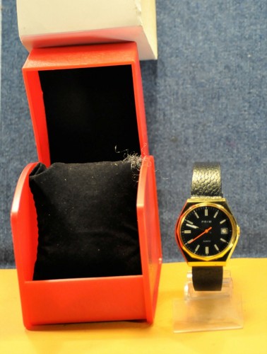 "PRIM" QUARTZ Electro - Mechanical Vtg Made in Czechoslovakia Men's Wristwatch - Picture 12 of 12