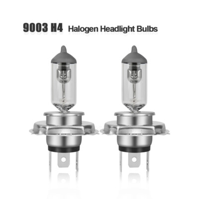 2x H4/9003/HB2 Halogen 100/90W 12V Dual Low-Beam Headlight Car Bulbs Glass White