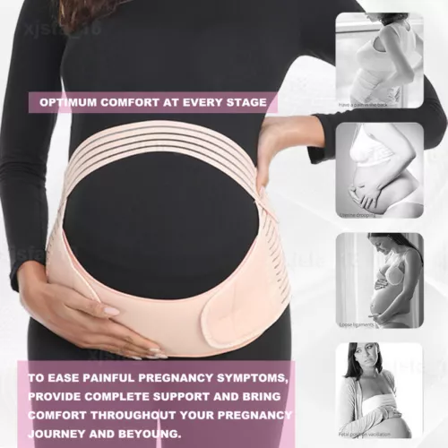Schwangerschaft Bauch Bauch Band Umstandsband Bauch Taille Rücken Stützgürtel Bandage - Bild 9 von 33