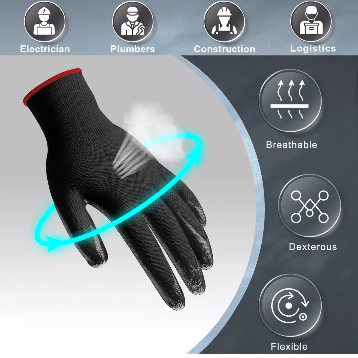 Polyurethane gloves shop vs nitrile gloves