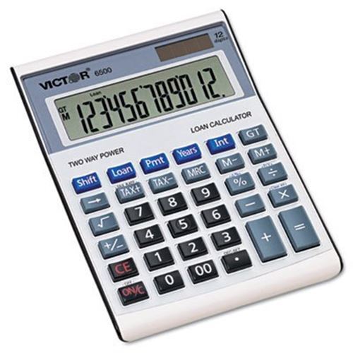 Calculadora ejecutiva de préstamos de escritorio 6500, LCD de 12 dígitos - Imagen 2 de 4