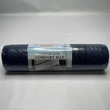 HappyTrends Floor Mat Cushioned Anti-Fatigue 17.3x28 in Thick Waterproof Blue