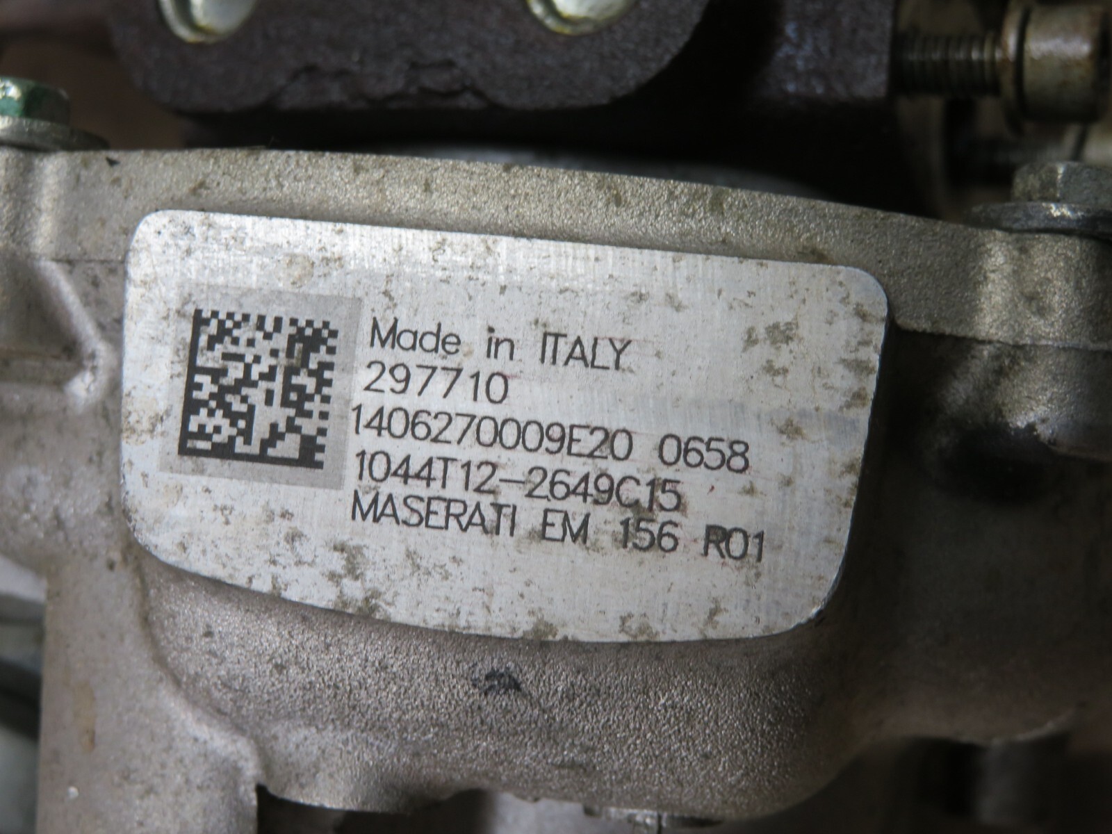 2014-2017 MASERATI GHIBLI SQ4 3.0L M157 RIGHT SIDE ENGINE TURBO TURBOCHARGER OEM