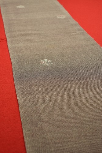 Japanischer Stoff Vintage Kimono Seide Antik Boro Kusakizome gefärbt 54,7"/WE50/60 - Bild 4 von 8
