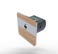 F&F DRL-12 80 Laser Bewegungsmelder Lichtschranke Beleuchtung Eiche Satin