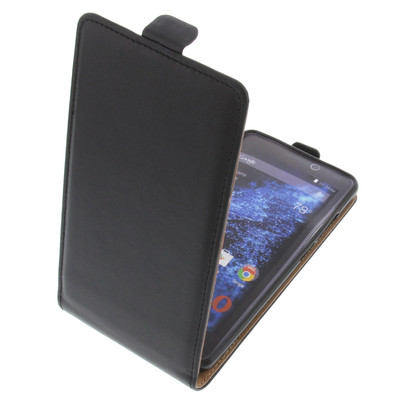 Tasche für Blu Studio Selfie 2 FlipStyle Handytasche Schutz Hülle Case Schwarz
