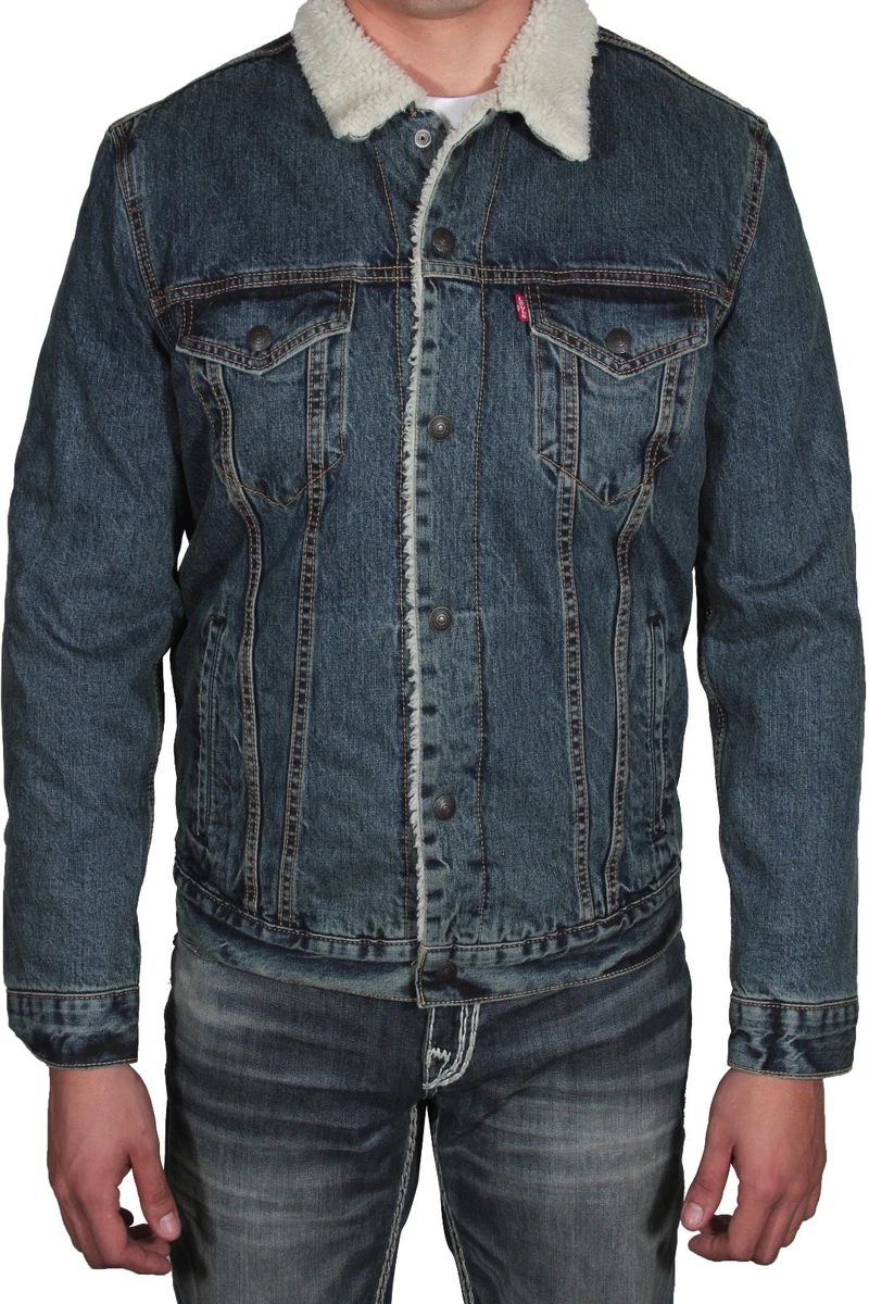 Levi&#039;s Mens III Sherpa Denim Trucker eBay