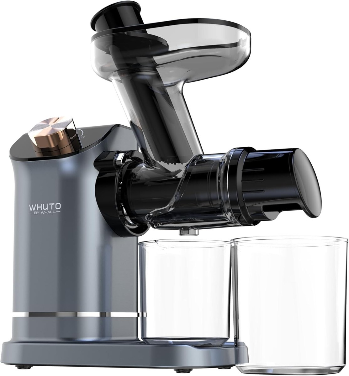 WHUTO ZM1533 High Juice Yield Cold Press Masticating Juicer (Black