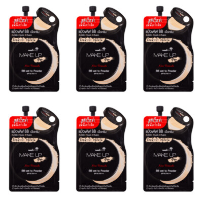 6 x 7ml Nami Make Up Pro BB Cream Wet To Powder SPF 35 PA No.2 Natural Beige