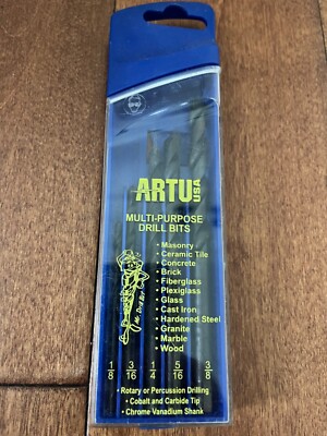 Vintage ARTU 5 pcs. Multi purpose Drill Bit Set Made in Germany NOS