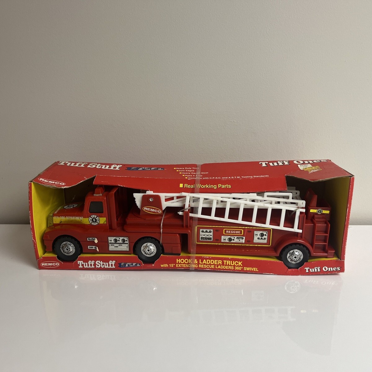 Hook Ladder Truck Remco Tuff Stuff Fire Truck (See