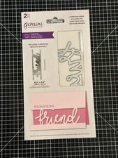 NEW Gemini By Crafters Companion STAMP and DIE CONNECTING FRIEND
