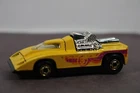 Vintage Hot Wheels YELLOW Cannonade Gold Wheels HK Base LQQK