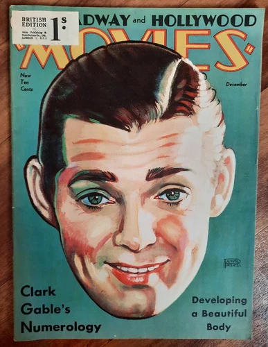 Movies Broadway and Hollywood vol III no 7 Dec 1932  Clarke Gable cover