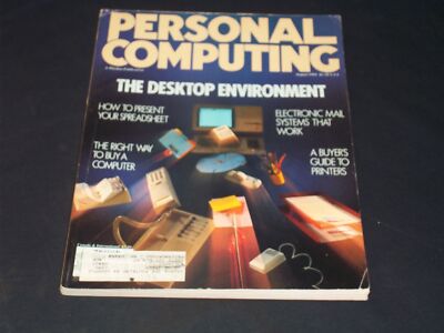 1984 AUGUST PERSONAL COMPUTING MAGAZINE - DESKTOP ENVIRONMENT COVER - H 7862