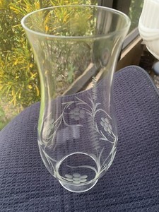 Glass Etched Lamp Chimney 