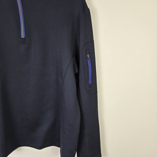 Untuckit Pullover Mens Small Quarter Zip Athletic Stretch Pocket Sweatshirt - Picture 5 of 12