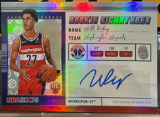 Will Riley 2025-26 Topps NBA Hoops Auto Rainbow Rookie Signatures RC #HRS-WR