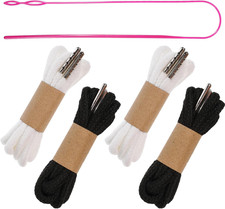 4PCS Drawstring Cord Replacement Drawstring with Easy Threader for Sweatpants...