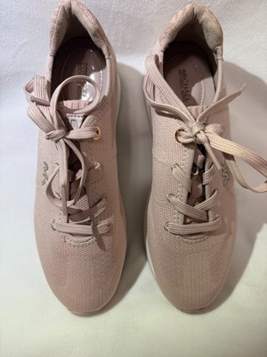 Michael Kors Sneakers Womens 8M Blush Pink MK Logo Platform