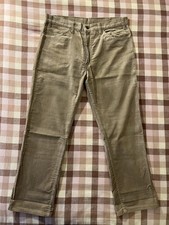 Levi's 517 Corduroy Pants - 1970s TALON Zip White Tab W 34 L 28