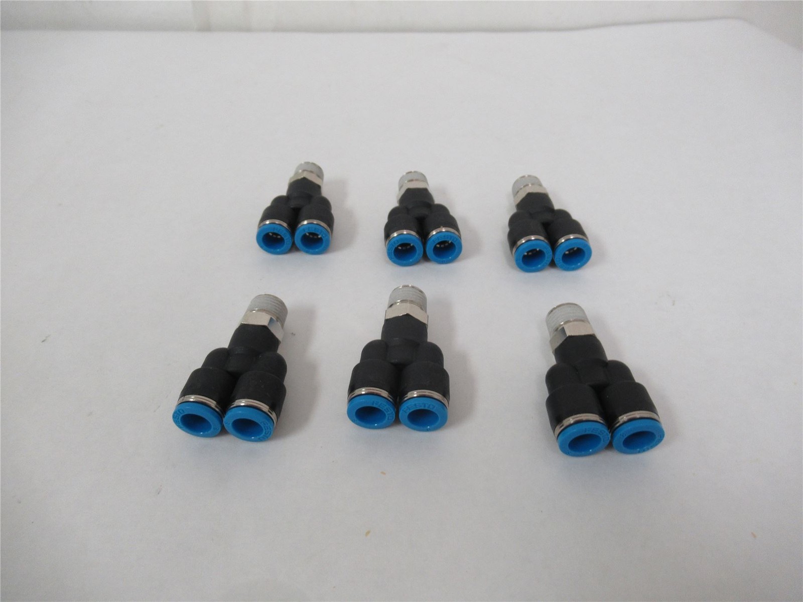 254684 New-No Box; Festo QSY 1/4-8 Lot-6 Push-In-Y 8mm Tube - Male thread R1/4