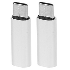 2 PCS Earphones Wired Usb Converter Type to 3.5mm Adapter Headphone Jack
