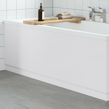 Modern Bathroom 1700mm Front Bath Panel 18mm MDF White Gloss Plinth Easy Cut
