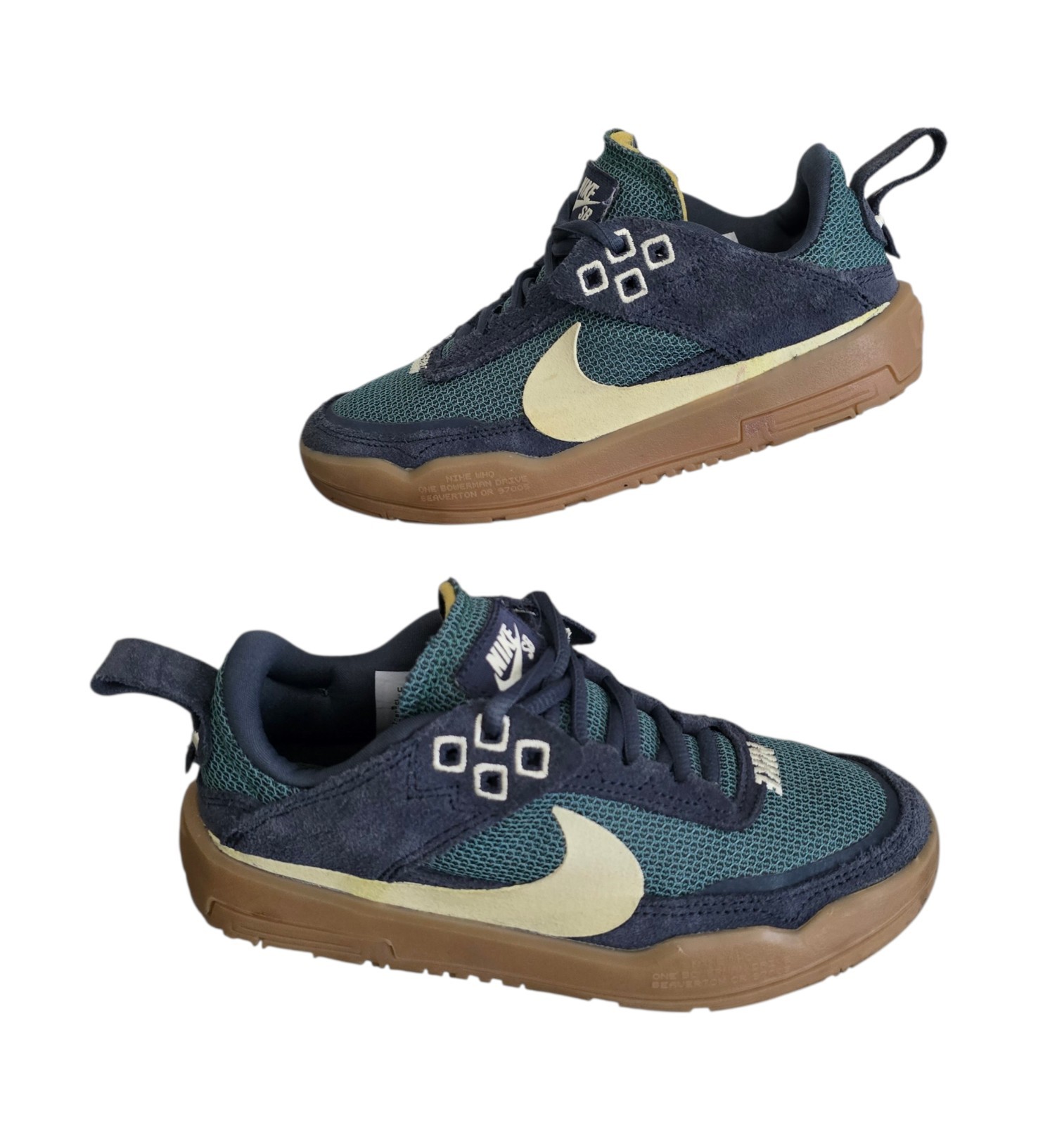 Nike Day One SB Shoes Youth Size 1Y Blue Vintage Green Gum S