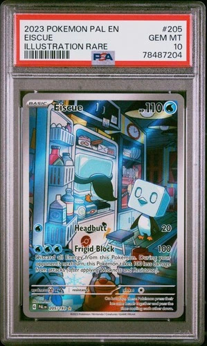 Pokemon Eiscue Paldea Evolved 205/193 Illustration Rare PSA 10 Gem Mint