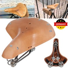 Fahrradsattel Ledersattel Retro Sattel Fahrradsitz Hollandrad gefedert 3 Federn