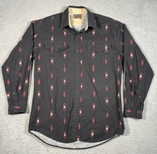 Vintage Roper Aztec Navajo Button Up Shirt Mens M-LRG Western Made in USA