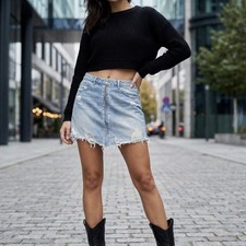 TALLY WEIJL Minigonna Donna Gonna Jeans stile casual