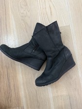 UGG Waterproof Womens Black Leather Mid-Calf ...