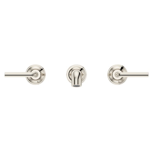 Pfister LG49-TNT2 Gold Tenet 1.2 Gpm Wall Mounted Widespread Bathroom Faucet - Picture 5 of 9