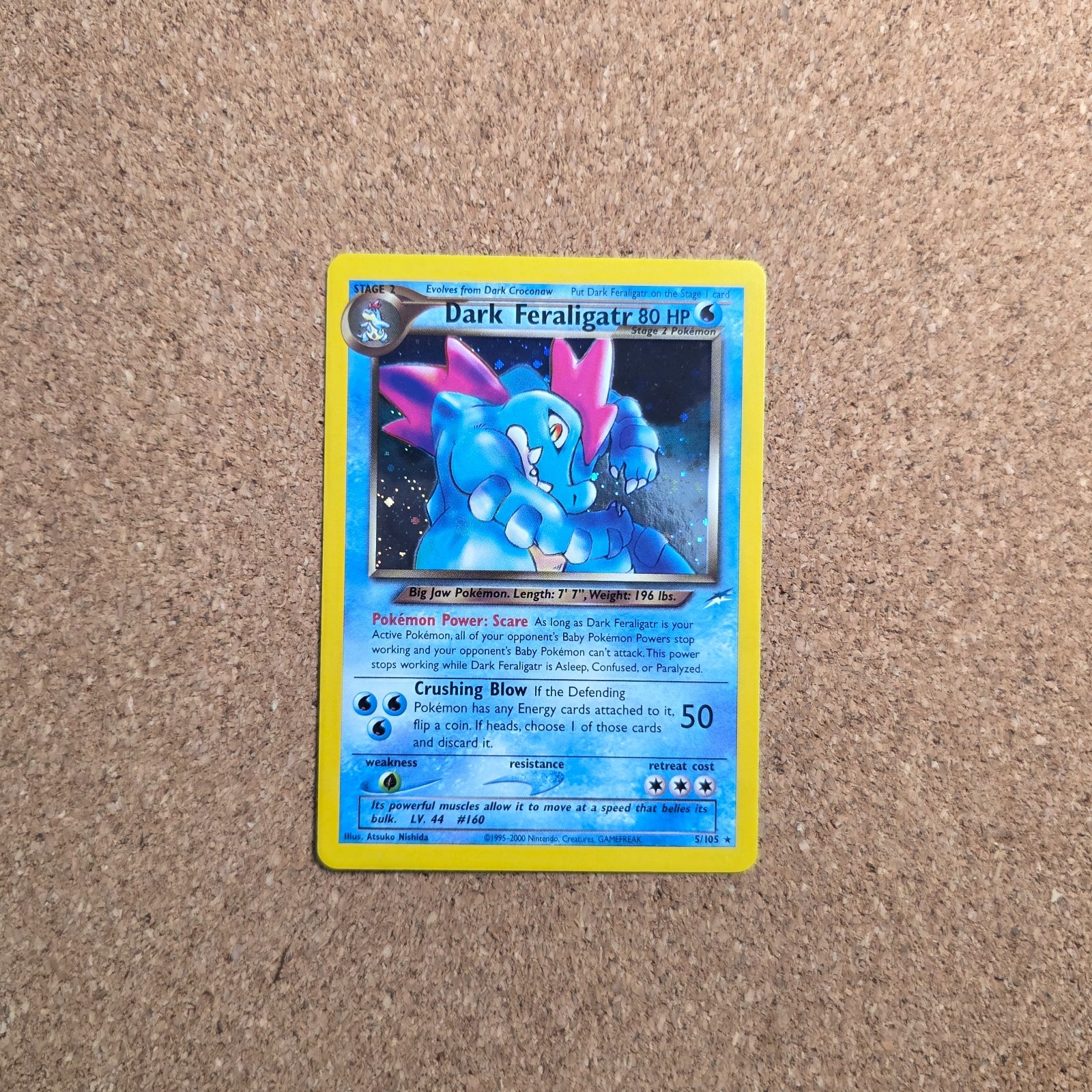 Dark Feraligatr Neo Destiny Holo Rare 5 Pokemon TCG *B5.4