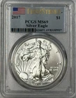 2017 Silver Eagle PCGS MS69 First Strike
