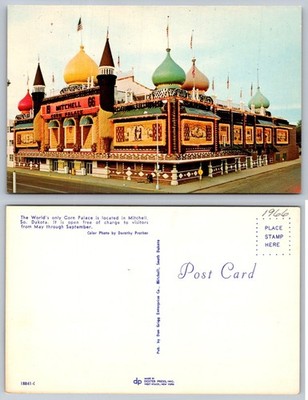 1966 Mitchell Corn Palace South Dakota Postcard - Unique Architecture