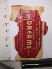 candy bar wrapper 1941 DREAMS Peter Paul 1.75 oz 5 cents coconut almonds choco