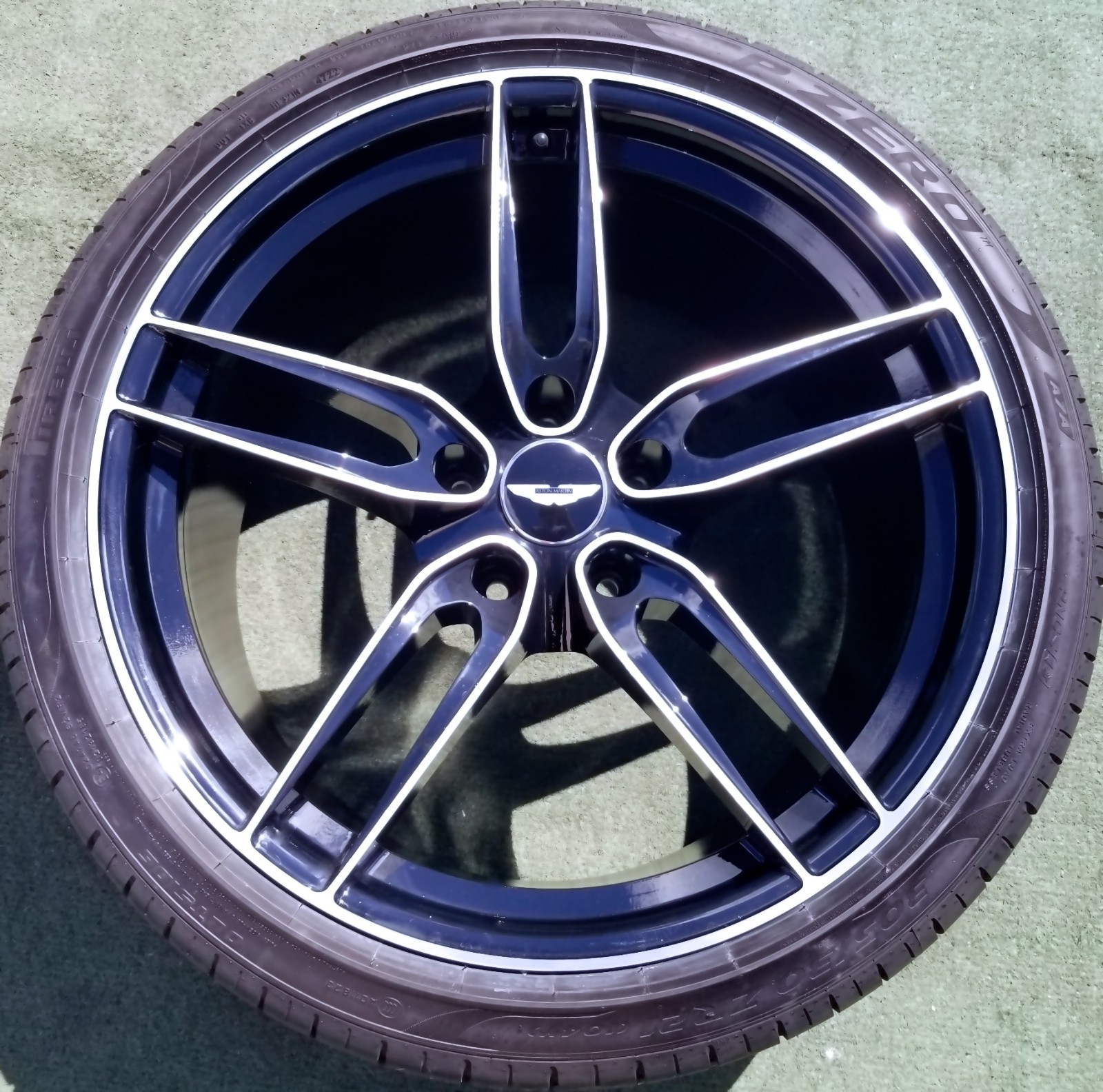 4 PERFECT Factory Aston Martin DBS Wheels Tires Superleggera Forged 21 inch OEM