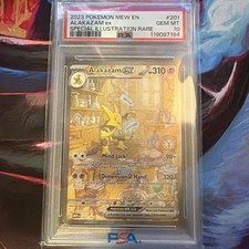 2023 Pokemon Mew En 151 #201/165 Alakazam Ex Special Illustration Rare PSA 10 on eBay