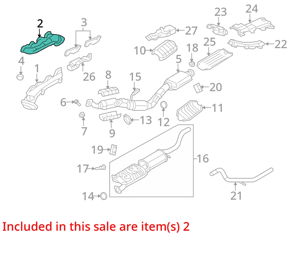 2004 Ford Explorer Exhaust Manifold OEM 70K Miles - LKQ394563475 - Изображение 4 из 4