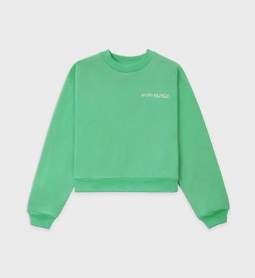 Sporty And Rich Disco Crop Sweatshirt Kelly Green Size Small Great Condition